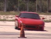 RX-7 does a power slide